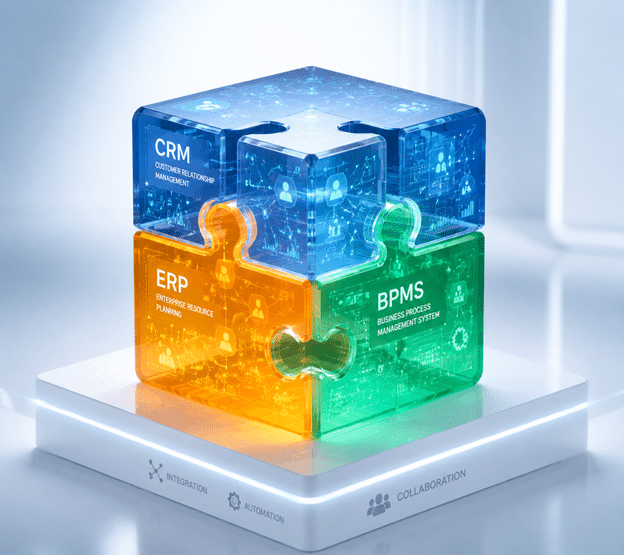 ترکیب BPMS با ERP و CRM